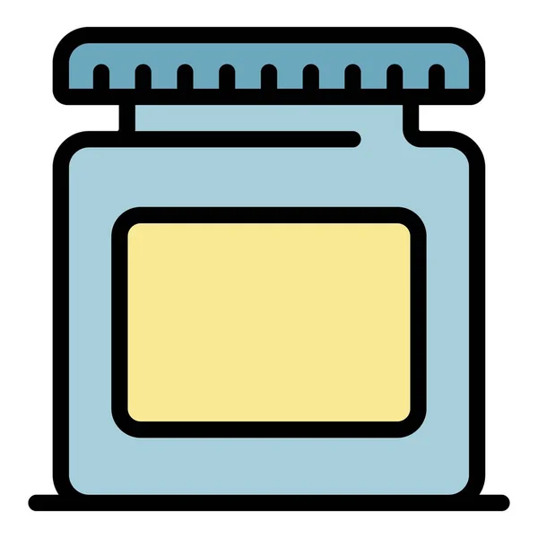 Bleach jar图标颜色轮廓矢量 — 图库矢量图片
