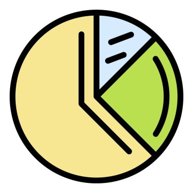 Pasta grafiği renk çizelgesi çizim vektörü