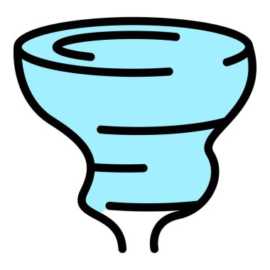 Tornado simgesi renk özet vektörünü zorla