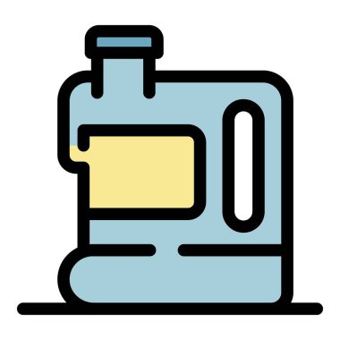 Kutu simgesi rengi dış hat vektörü