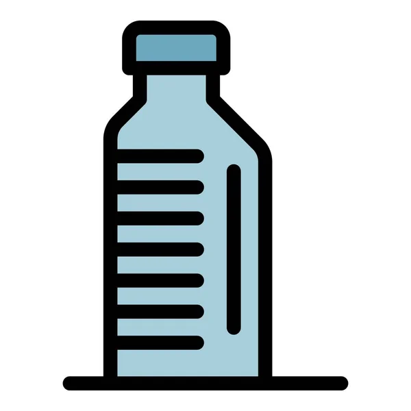 Butelka oleju ikona kolor zarys wektor — Wektor stockowy