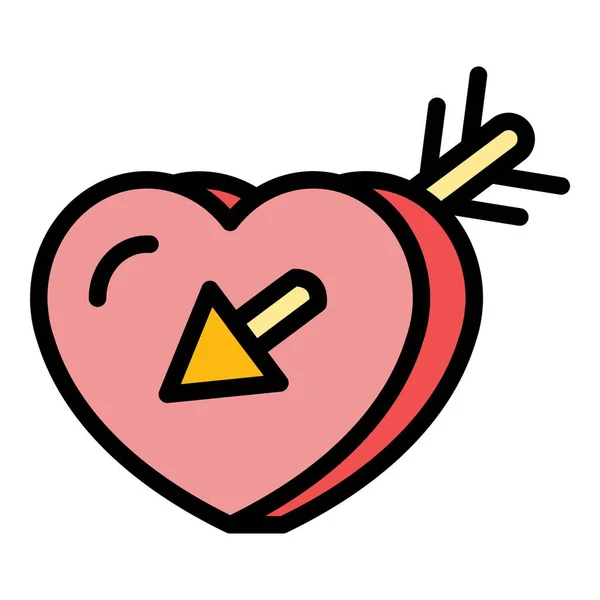 ( 영어 ) Love heart France icon color outline vector — 스톡 벡터