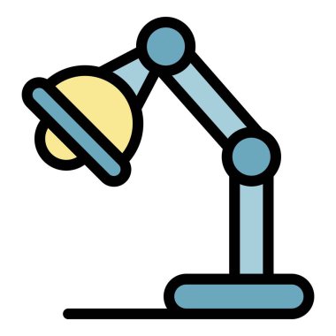 Cerrahi lamba simgesi renk ana hatları vektörü