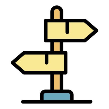 Simge renk çizgisi vektörünü gösterir