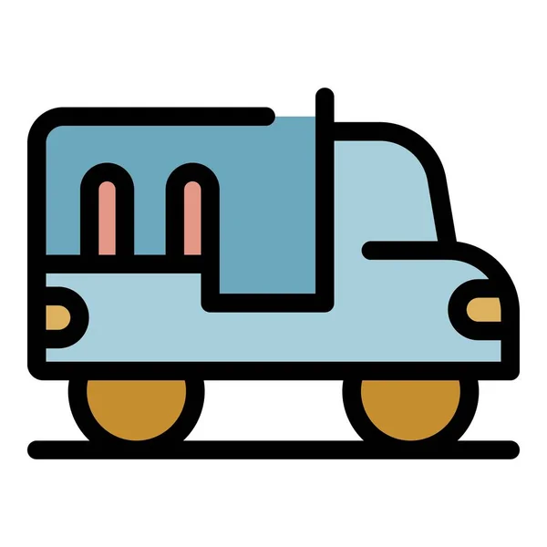 Вектор контура иконки автомобиля Safari — стоковый вектор
