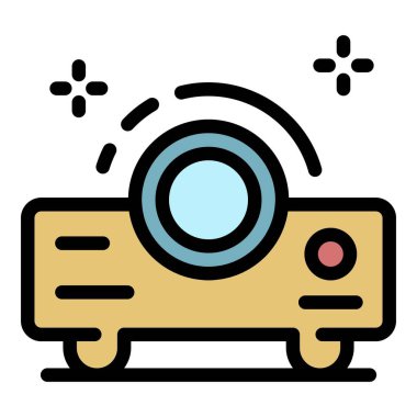 Görüntü projektörü renk ana hatları vektörü