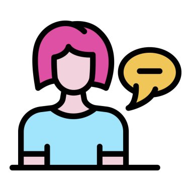 Lazer saç temizleme resepsiyon simgesi renk ana hatları vektörü