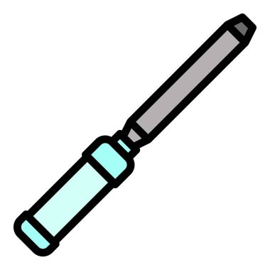 Keski simgesi renk çizgisi vektörünü kullan