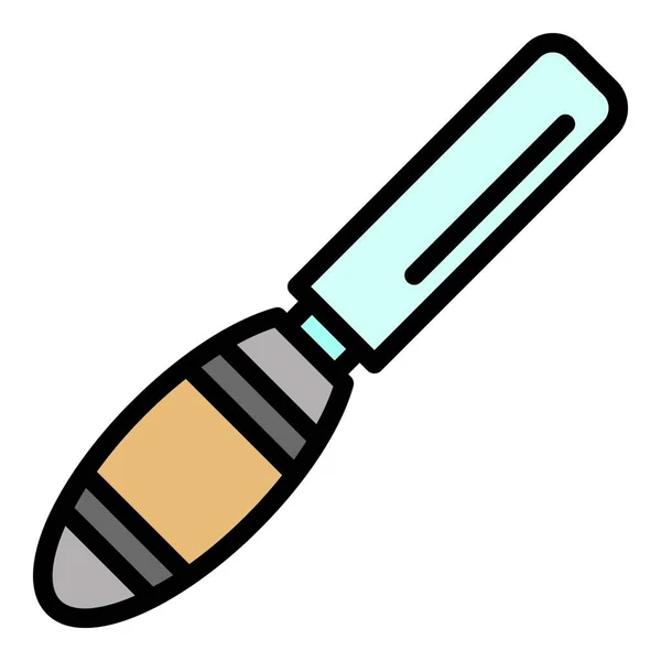 Carpintería cincel icono color contorno vector — Vector de stock