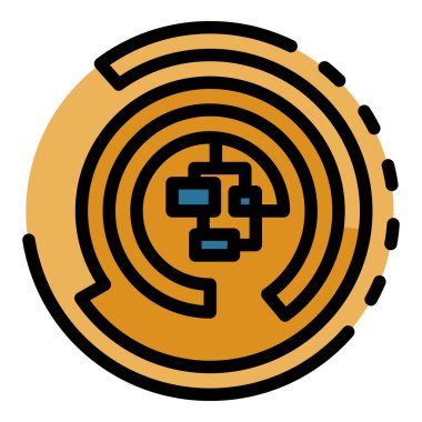 Radyo mühendisi lehim simgesi renk ana hatları vektörü