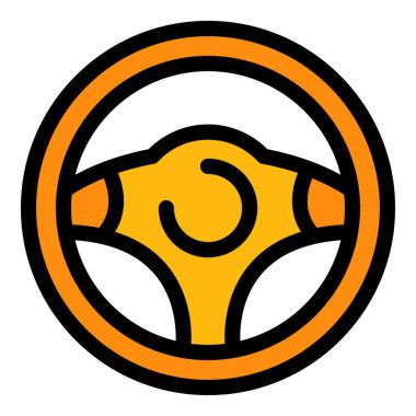 Direksiyon simgesi renk çizgisi vektörü