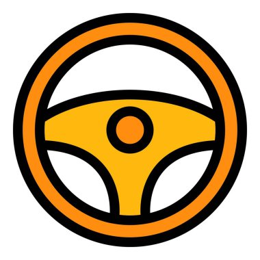 Direksiyon simgesi renk çizgisi vektörünü kullan