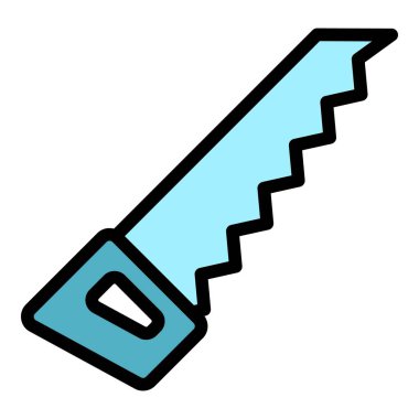 El testeresi renk çizgisi vektörü