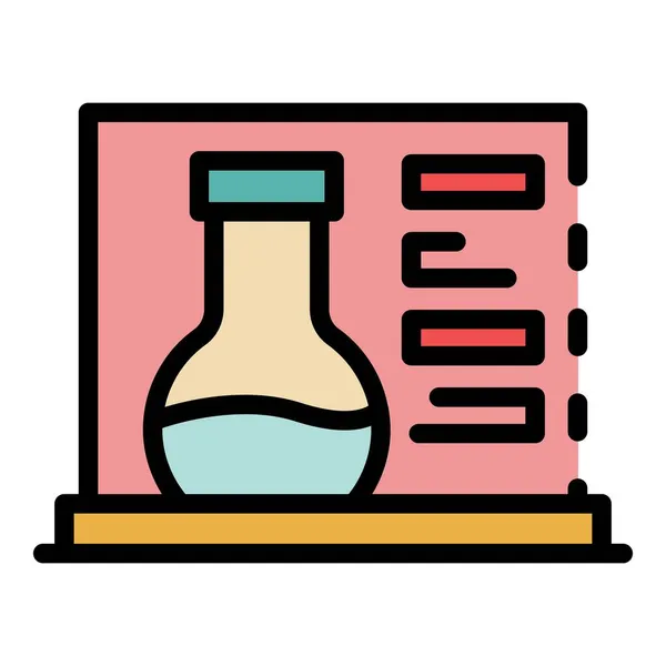 Nano lab icon color outline vector — стоковий вектор