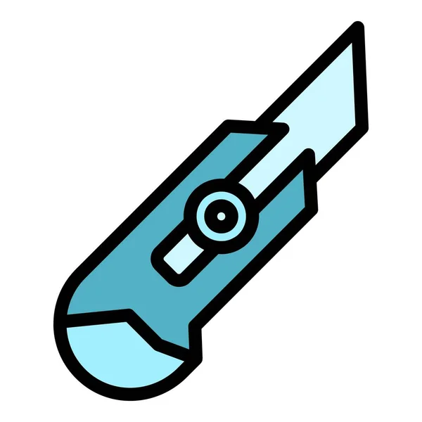 Snickare kniv ikon färg kontur vektor — Stock vektor
