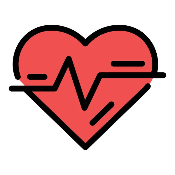 Διάνυσμα περιγράμματος εικονιδίου Heartbeat — Διανυσματικό Αρχείο