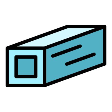 Metalürji çubuğu renk ana hatları vektörü