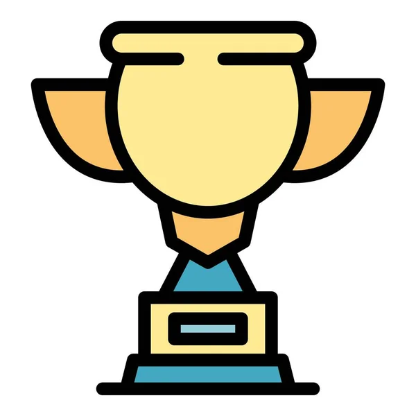 Sport trophy icon color outline vector — Stock Vector