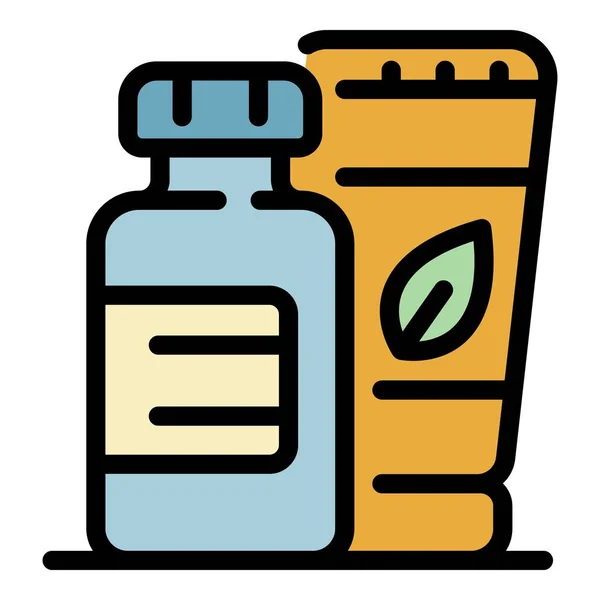 Massage oil icon color outline vector — Stock Vector