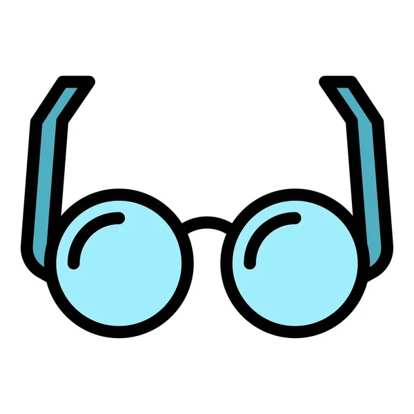 Gafas icono color contorno vector — Archivo Imágenes Vectoriales