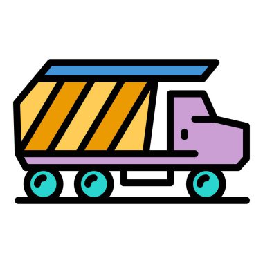 İpucu simgesi renk ana hatları vektörü boşaltılıyor