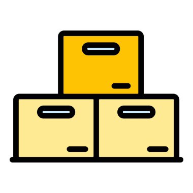 Tahmini parsel simgesi renk özet vektörü