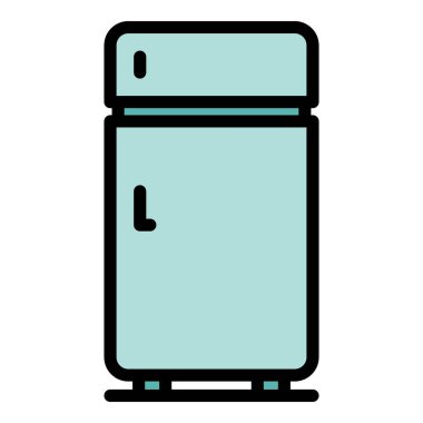 Mısır gevreği simgesi renk ana hatları vektörü