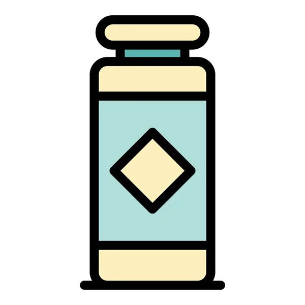 Kryddor burk ikon färg kontur vektor — Stock vektor