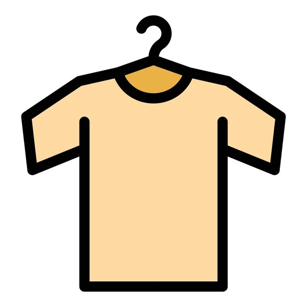 Camisa limpia icono color contorno vector — Vector de stock