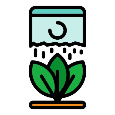 Bitki simgesi renk ana hatlarını dölle