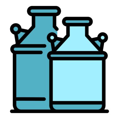 Tarım kutusu simgesi renk ana hatlarını iç