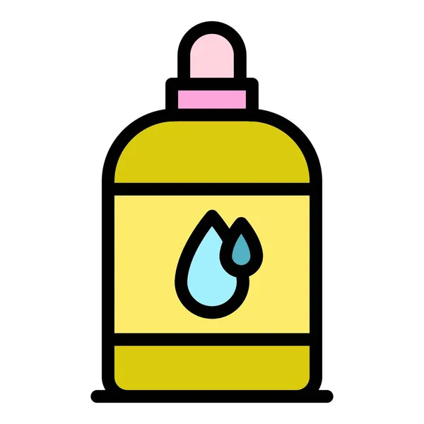 Nouveau mélange huile essentielle icône couleur contour vecteur — Image vectorielle
