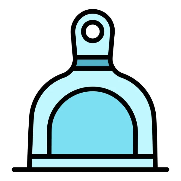 Home dustpan ikon színes körvonalvektor — Stock Vector