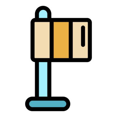 İrlanda bayrağı simgesi renk ana hatları vektörü fırlatılıyor