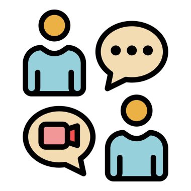 Görüntü simgesi renk özet vektörü ile sohbet et