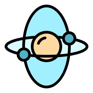 Tutum jiroskop simgesi renk ana hatları vektörü