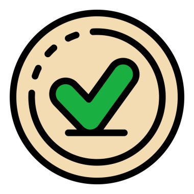 Yapılan simge rengi ana hatları vektörü kalitesi