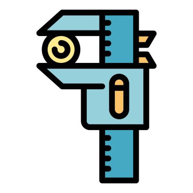 Kalifiye tramvay simgesi renk ana hatları vektörü