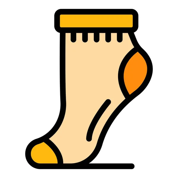 Man sock icon color outline vector — 스톡 벡터