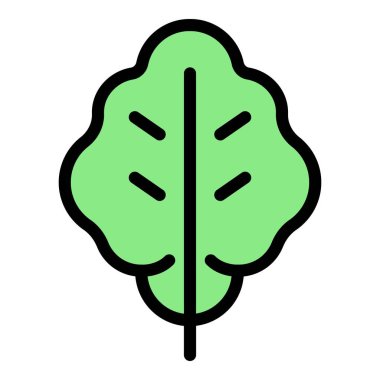 Aperatif roka simgesi renk ana hatları vektörü