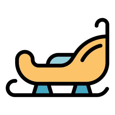 Kızak simgesi renk özet vektörünü kullan