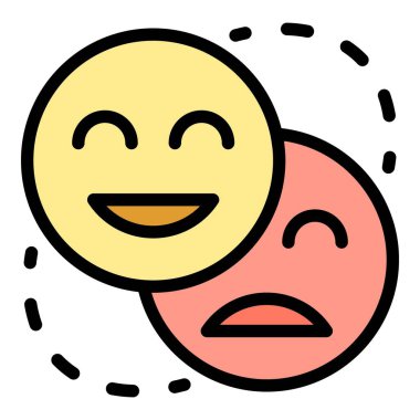 Pozitif ürün inceleme simgesi renk ana hatları vektörü