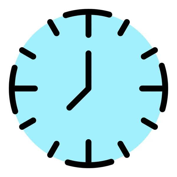 Minuto reloj cronómetro icono color contorno vector — Vector de stock