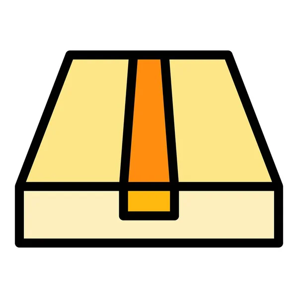 Wrap box ikona kolor zarys wektor — Wektor stockowy