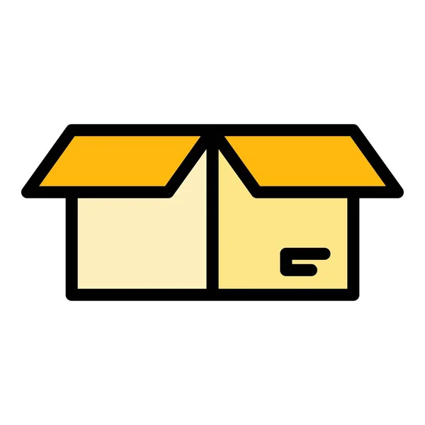 Recogida icono de la caja postal color contorno vector — Vector de stock
