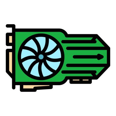 Kart simgesi renk özet vektörünü göster