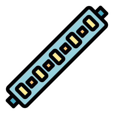 Önde gelen striptiz efekti renk ana hatları vektörü