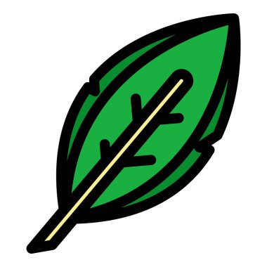 Tüyün rengi dış hat vektörü