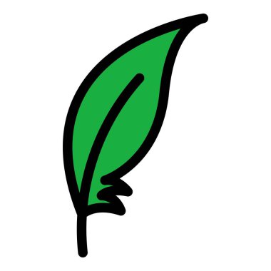 Kültürel tüy ikonu renk ana hatları vektörü