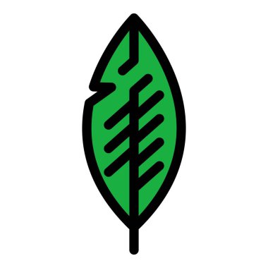 Yumuşak tüy ikonu renk ana hatları vektörü